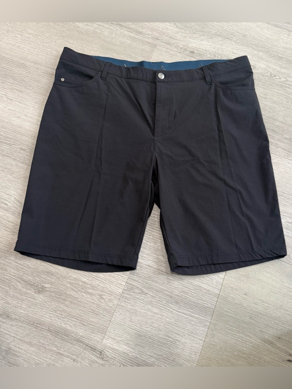 adidas Men's Black Flat Front Performance Shorts